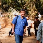 Journalist Kevin Doyle in northeast Cambodia during a US mission to retrieve the bones of MIAs from the Vietnam War.